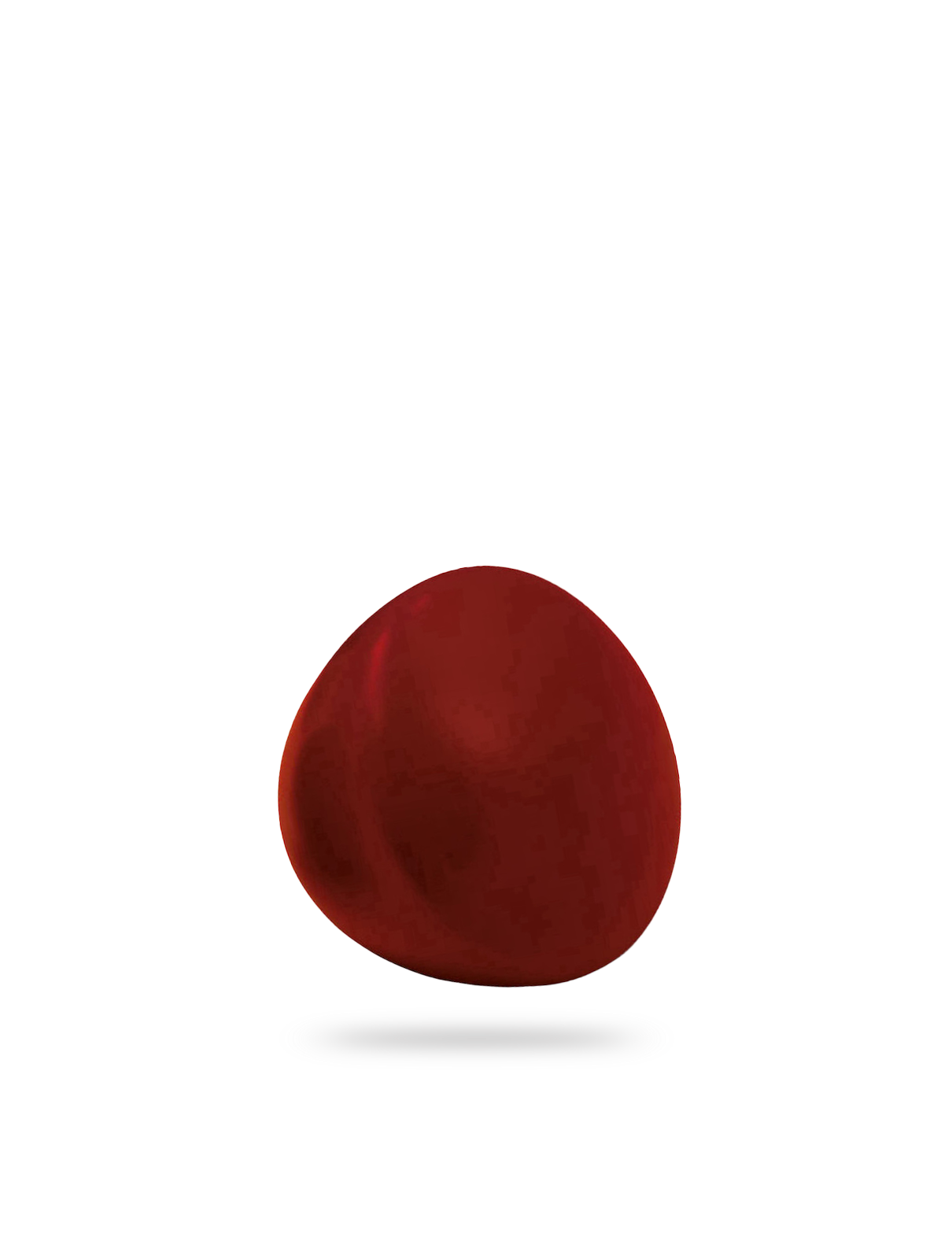 Standard Knob, beech wood, lacquered wine red, ø44mm