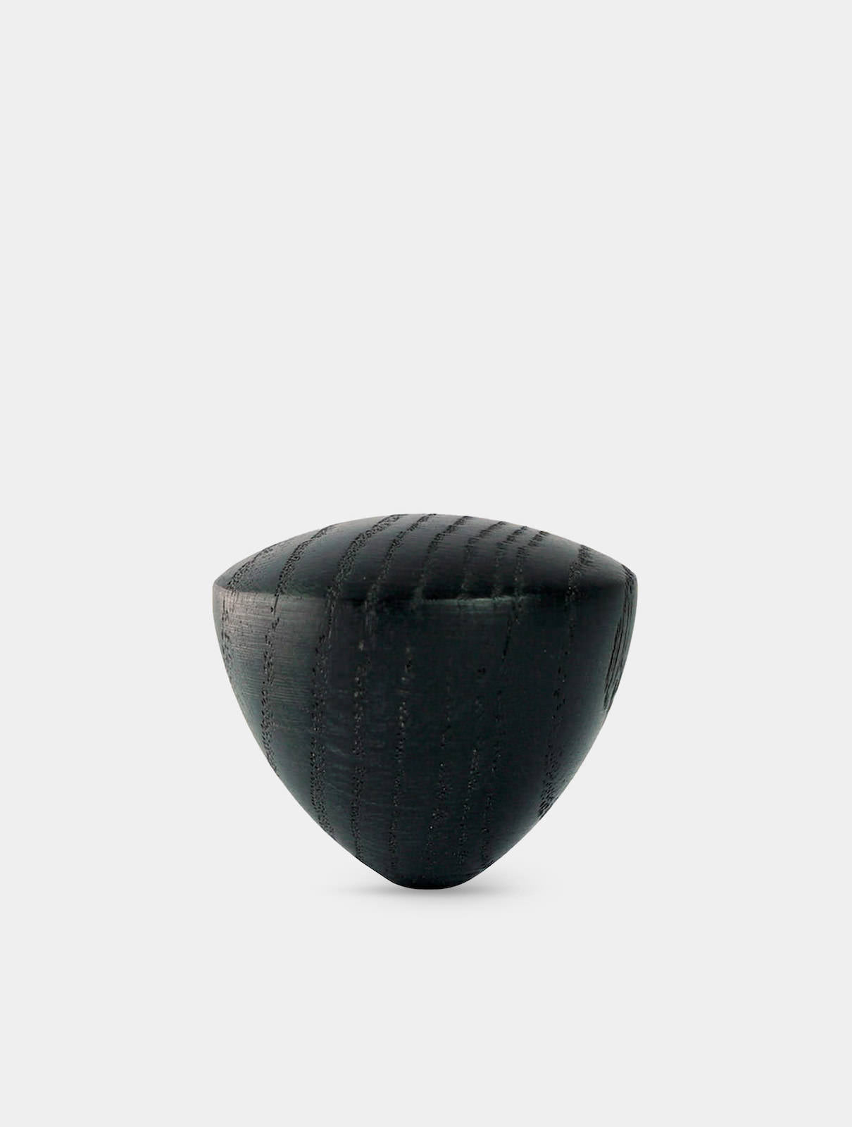 Standard Knob, 100 % natural oak wood,  lacquered black, ø44mm